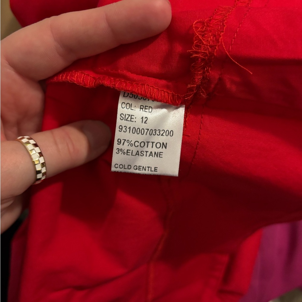 Women’s Red Shirt Dress - Picture 6 of 6